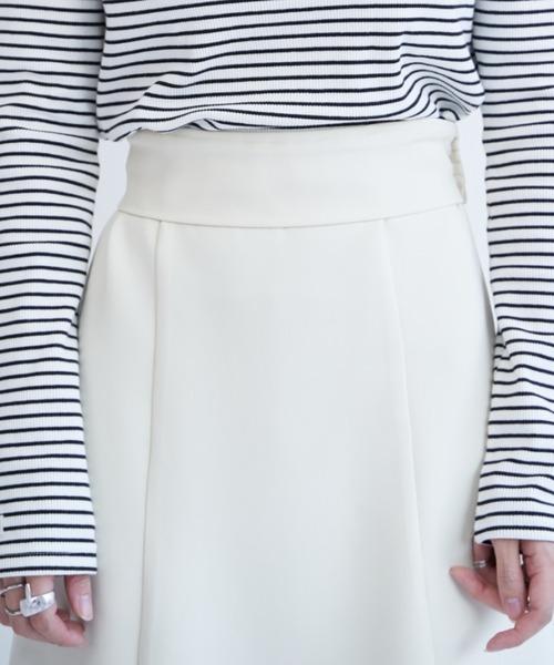 VANNIE U（ヴァニーユー）の「パターンフレアスカート/2WAYウエスト（低身長着用可能）/セットアップ着用可能商品（スカート・レディース・ライトブルー/アイボリー/ブラック/ベージュ/ピンク・FREE）」の19枚目の写真