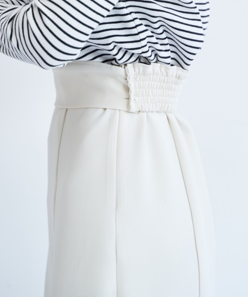 VANNIE U（ヴァニーユー）の「パターンフレアスカート/2WAYウエスト（低身長着用可能）/セットアップ着用可能商品（スカート・レディース・ライトブルー/アイボリー/ブラック/ベージュ/ピンク・FREE）」の22枚目の写真