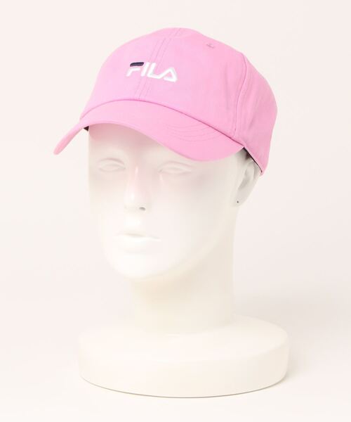 FILA（フィラ）の「FILA OC TWILL CAP（キャップ・メンズ・ホワイト/ブラック/ベージュ/ネイビー/マスタード/ダークパープル/ピンク・M(58cm)/L(60cm)/S(56cm)）」の7枚目の写真