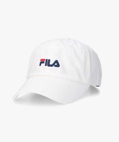 FILA（フィラ）の「FILA OC TWILL CAP（キャップ・メンズ・ホワイト/ブラック/ベージュ/ネイビー/マスタード/ダークパープル/ピンク・M(58cm)/L(60cm)/S(56cm)）」の8枚目の写真