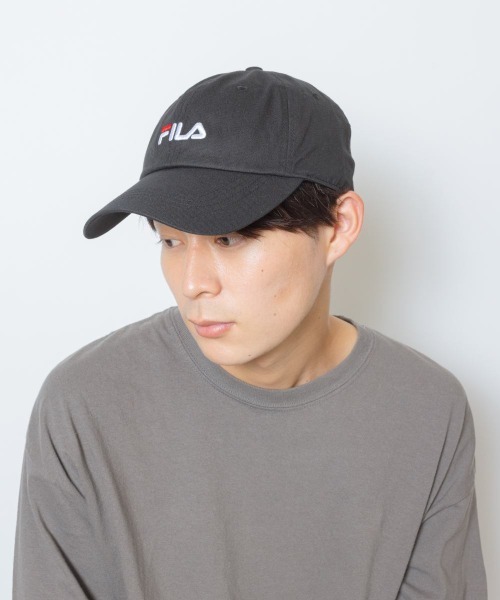 FILA（フィラ）の「FILA OC TWILL CAP（キャップ・メンズ・ホワイト/ブラック/ベージュ/ネイビー/マスタード/ダークパープル/ピンク・M(58cm)/L(60cm)/S(56cm)）」の14枚目の写真