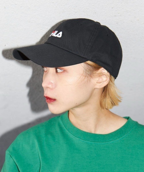 FILA（フィラ）の「FILA OC TWILL CAP（キャップ・メンズ・ホワイト/ブラック/ベージュ/ネイビー/マスタード/ダークパープル/ピンク・M(58cm)/L(60cm)/S(56cm)）」の12枚目の写真