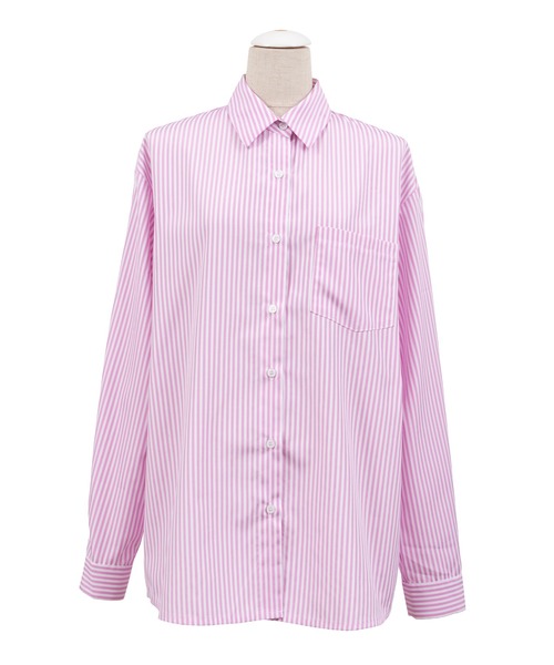 PUNYUS(プニュズ)の「キャンディストライプシャツ(シャツ/ブラウス・レディース・パープル/ブルー/グリーン/ピンク・1/2/4/3)」の18枚目の写真