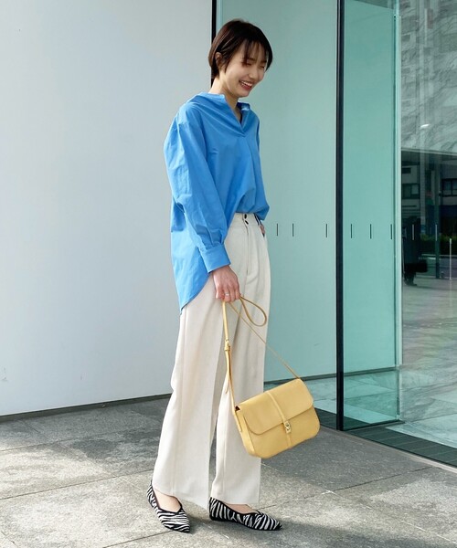 OPAQUE.CLIP（オペークドットクリップ）の「◆クラシカルかぶせショルダーバッグ（ショルダーバッグ・レディース・ダークブラウン/オフホワイト/マスタード・00）」の14枚目の写真