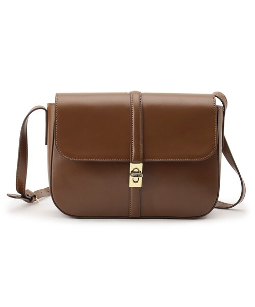 OPAQUE.CLIP（オペークドットクリップ）の「◆クラシカルかぶせショルダーバッグ（ショルダーバッグ・レディース・ダークブラウン/オフホワイト/マスタード・00）」の16枚目の写真