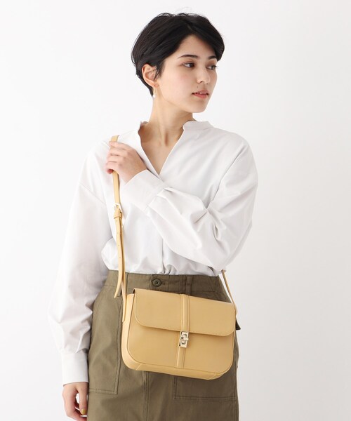 OPAQUE.CLIP（オペークドットクリップ）の「◆クラシカルかぶせショルダーバッグ（ショルダーバッグ・レディース・ダークブラウン/オフホワイト/マスタード・00）」の20枚目の写真