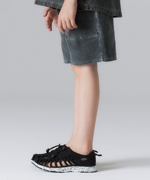 Smoothy(スムージー)の「Smoothy Denim shorts / スムージー デニムショーツ(デニムパンツ・キッズ・ブラック/インディゴブルー・100/110/120/130/140/150/160)」の4枚目の写真