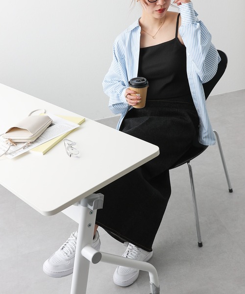 COLONY 2139（コロニートゥーワンスリーナイン）の「カップ付リブクロップドキャミソール（キャミソール・レディース・ブラック/アイボリー/モカ・SMALL/MEDIUM/LARGE）」の10枚目の写真