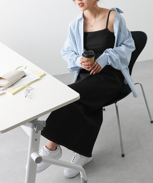 COLONY 2139（コロニートゥーワンスリーナイン）の「カップ付リブクロップドキャミソール（キャミソール・レディース・ブラック/アイボリー/モカ・SMALL/MEDIUM/LARGE）」の12枚目の写真