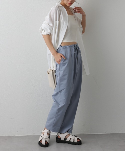 COLONY 2139（コロニートゥーワンスリーナイン）の「カップ付リブクロップドキャミソール（キャミソール・レディース・ブラック/アイボリー/モカ・SMALL/MEDIUM/LARGE）」の16枚目の写真