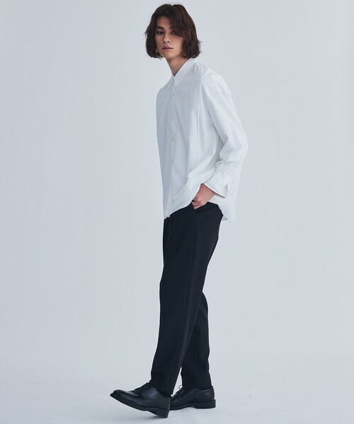 city（シティ）の「RETENTION PANTS（スラックス・メンズ・ブラック/オフホワイト・1/2/3）」の3枚目の写真