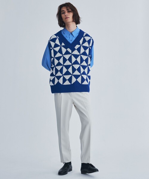 city（シティ）の「RETENTION PANTS（スラックス・メンズ・ブラック/オフホワイト・1/2/3）」の12枚目の写真