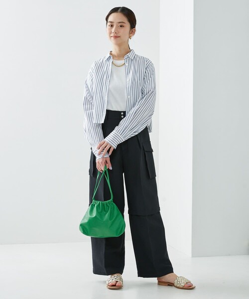 Firsthand（ファーストハンド）の「Firsthand/ファーストハンド 2WAY カーゴパンツ / セットアップ対応（カーゴパンツ・レディース・ブラック/ベージュ・36/34）」の15枚目の写真