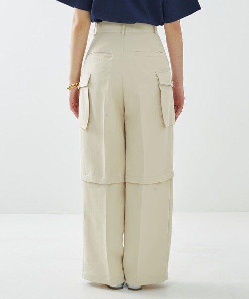 Firsthand（ファーストハンド）の「Firsthand/ファーストハンド 2WAY カーゴパンツ / セットアップ対応（カーゴパンツ・レディース・ブラック/ベージュ・36/34）」の6枚目の写真