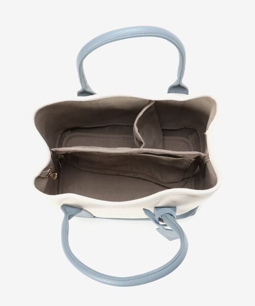 le.coeur blanc（ルクールブラン）の「パーテーションキャンバストート（トートバッグ・レディース・ブラック/シルバー/ブルー/グレイッシュベージュ・FREE）」の20枚目の写真