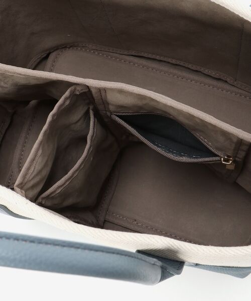 le.coeur blanc（ルクールブラン）の「パーテーションキャンバストート（トートバッグ・レディース・ブラック/シルバー/ブルー/グレイッシュベージュ・FREE）」の22枚目の写真