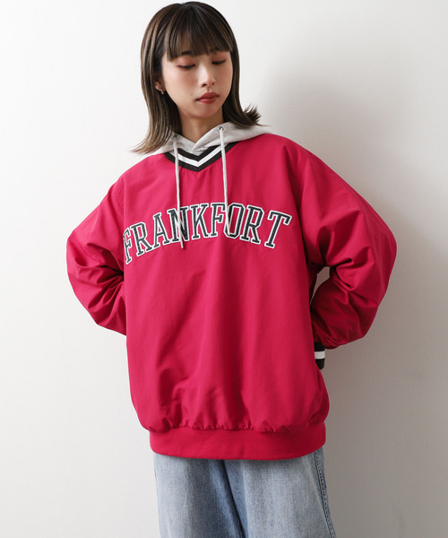 ZIP FIVE（ジップファイブ）の「【loot box】 カレッジナイロンプルオーバー（その他トップス・メンズ・ネイビー/レッド/オフホワイト/サックスブルー/イエロー/グリーン・MEDIUM/LARGE）」の6枚目の写真