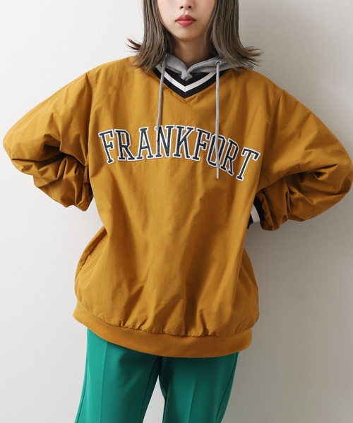 ZIP FIVE（ジップファイブ）の「【loot box】 カレッジナイロンプルオーバー（その他トップス・メンズ・ネイビー/レッド/オフホワイト/サックスブルー/イエロー/グリーン・MEDIUM/LARGE）」の5枚目の写真