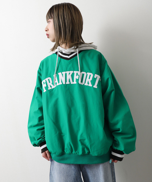 ZIP FIVE（ジップファイブ）の「【loot box】 カレッジナイロンプルオーバー（その他トップス・メンズ・ネイビー/レッド/オフホワイト/サックスブルー/イエロー/グリーン・MEDIUM/LARGE）」の3枚目の写真