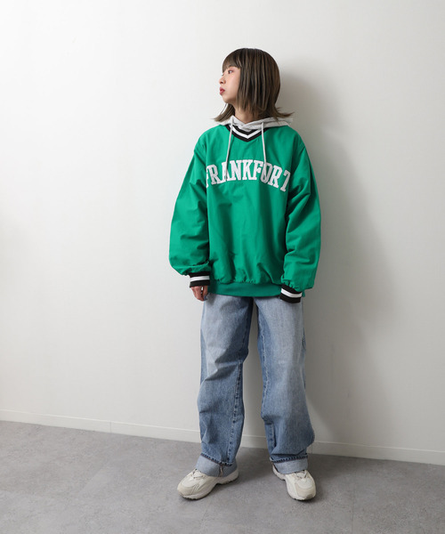 ZIP FIVE（ジップファイブ）の「【loot box】 カレッジナイロンプルオーバー（その他トップス・メンズ・ネイビー/レッド/オフホワイト/サックスブルー/イエロー/グリーン・MEDIUM/LARGE）」の15枚目の写真