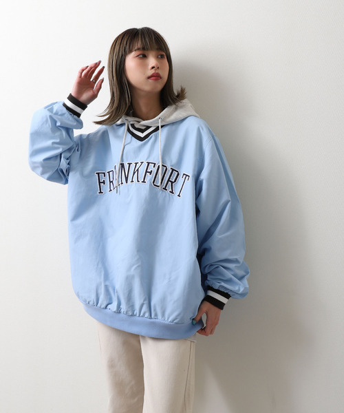 ZIP FIVE（ジップファイブ）の「【loot box】 カレッジナイロンプルオーバー（その他トップス・メンズ・ネイビー/レッド/オフホワイト/サックスブルー/イエロー/グリーン・MEDIUM/LARGE）」の19枚目の写真