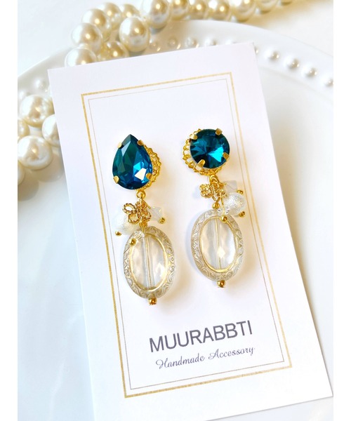 tone(トーン)の「【MUURABBTI】ビジューとアンティークのピアス(MA)(ピアス(両耳用)・レディース・その他/その他2・FREE)」の1枚目の写真