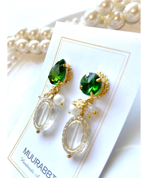 tone(トーン)の「【MUURABBTI】ビジューとアンティークのピアス(MA)(ピアス(両耳用)・レディース・その他/その他2・FREE)」の3枚目の写真