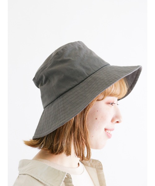 Samansa Mos2（サマンサ モスモス）の「ワイドバケットハット（ハット・レディース・チャコール/キナリ・ﾌﾘ-）」の5枚目の写真