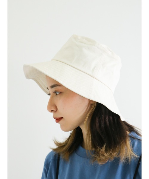 Samansa Mos2（サマンサ モスモス）の「ワイドバケットハット（ハット・レディース・チャコール/キナリ・ﾌﾘ-）」の11枚目の写真