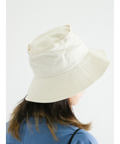 Samansa Mos2（サマンサ モスモス）の「ワイドバケットハット（ハット・レディース・チャコール/キナリ・ﾌﾘ-）」の12枚目の写真