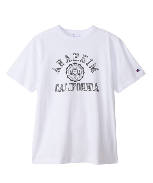 Champion(チャンピオン)の「【Champion/チャンピオン】メンズ ベーシック ショートスリーブTシャツ(Tシャツ/カットソー・メンズ・ホワイト×ブルー/ベージュ系その他3/ブラック/ネイビー/グレー/ホワイト×グレー/ライトグリーン/ピンク系その他・LARGE/MEDIUM/SMALL/X-LARGE)」の3枚目の写真