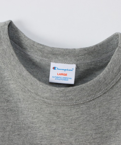 Champion(チャンピオン)の「【Champion/チャンピオン】メンズ ベーシック ショートスリーブTシャツ(Tシャツ/カットソー・メンズ・ホワイト×ブルー/ベージュ系その他3/ブラック/ネイビー/グレー/ホワイト×グレー/ライトグリーン/ピンク系その他・LARGE/MEDIUM/SMALL/X-LARGE)」の10枚目の写真