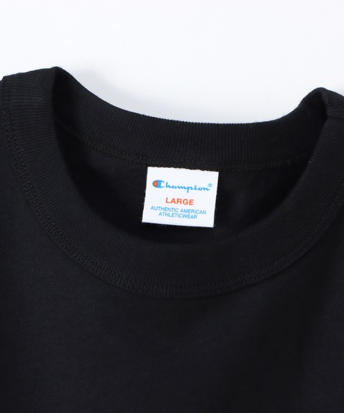 Champion(チャンピオン)の「【Champion/チャンピオン】メンズ ベーシック ショートスリーブTシャツ(Tシャツ/カットソー・メンズ・ホワイト×ブルー/ベージュ系その他3/ブラック/ネイビー/グレー/ホワイト×グレー/ライトグリーン/ピンク系その他・LARGE/MEDIUM/SMALL/X-LARGE)」の17枚目の写真