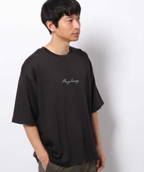 LAKOLE（ラコレ）の「ダンボールロゴTシャツ / 268128（Tシャツ/カットソー・メンズ・ホワイト/ライトグレー/ブラック/グリーン・MEDIUM/LARGE/X-LARGE）」の3枚目の写真