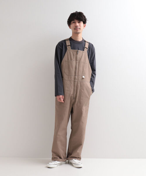 GLOSTER（グロスター）の「【WORK ABOUT/ワークアバウト】OVERALLS オーバーオール（サロペット/オーバーオール・メンズ・ブラック/ベージュ/オフホワイト・MEDIUM/LARGE）」の3枚目の写真