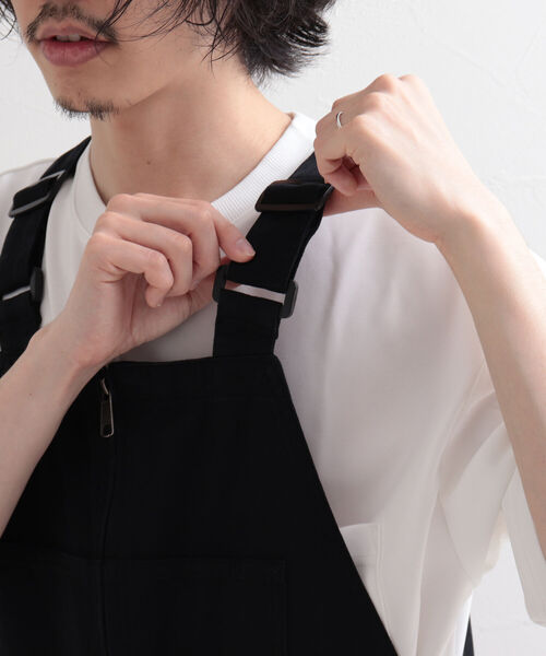 GLOSTER（グロスター）の「【WORK ABOUT/ワークアバウト】OVERALLS オーバーオール（サロペット/オーバーオール・メンズ・ブラック/ベージュ/オフホワイト・MEDIUM/LARGE）」の4枚目の写真