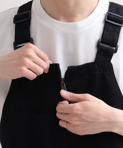 GLOSTER（グロスター）の「【WORK ABOUT/ワークアバウト】OVERALLS オーバーオール（サロペット/オーバーオール・メンズ・ブラック/ベージュ/オフホワイト・MEDIUM/LARGE）」の5枚目の写真