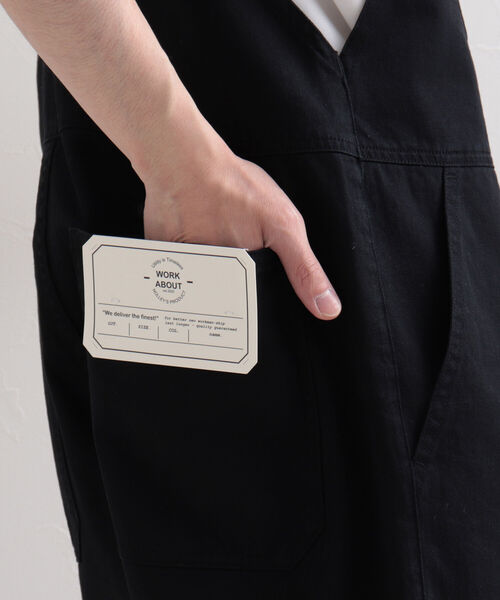 GLOSTER（グロスター）の「【WORK ABOUT/ワークアバウト】OVERALLS オーバーオール（サロペット/オーバーオール・メンズ・ブラック/ベージュ/オフホワイト・MEDIUM/LARGE）」の9枚目の写真