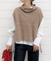 Q | メランジニットベスト(ベスト)