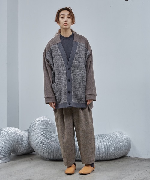 Dulcamara（ドゥルカマラ）の「ケーブルチェックBigカーディガン