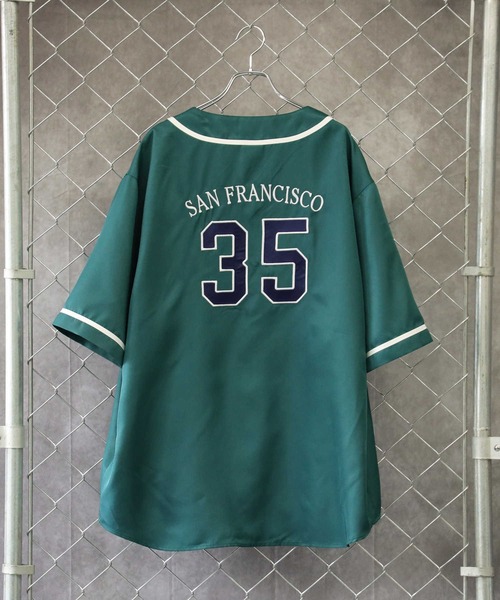 BEN DAVIS（ベンデイビス）の「【BEN DAVIS】ベースボール半袖シャツ（シャツ/ブラウス・メンズ・ブラック/ダークグリーン/ホワイト×ブルー/ブラック×ホワイト・S/M/L/XL）」の10枚目の写真
