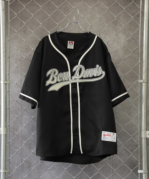 BEN DAVIS（ベンデイビス）の「【BEN DAVIS】ベースボール半袖シャツ（シャツ/ブラウス・メンズ・ブラック/ダークグリーン/ホワイト×ブルー/ブラック×ホワイト・S/M/L/XL）」の13枚目の写真