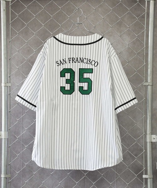BEN DAVIS（ベンデイビス）の「【BEN DAVIS】ベースボール半袖シャツ（シャツ/ブラウス・メンズ・ブラック/ダークグリーン/ホワイト×ブルー/ブラック×ホワイト・S/M/L/XL）」の16枚目の写真