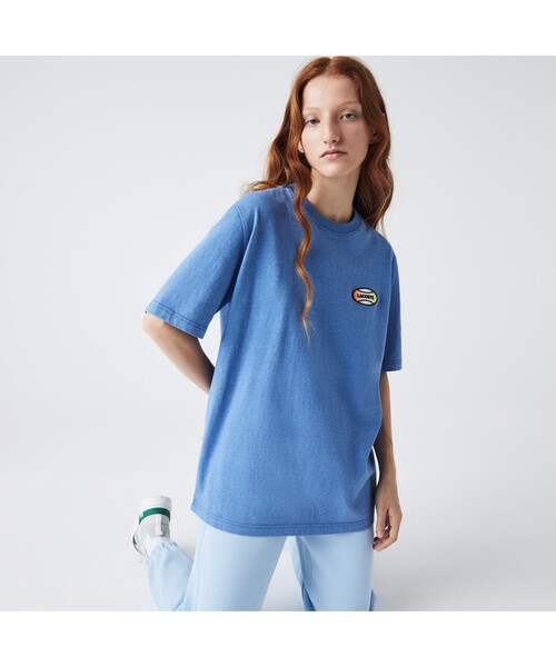 LACOSTE L!VE(ラコステライブ)の「ラコステライブ ハイコントラストヘザーTシャツ(Tシャツ/カットソー・メンズ・ブルー/イエロー・S/M/L/XS)」の15枚目の写真