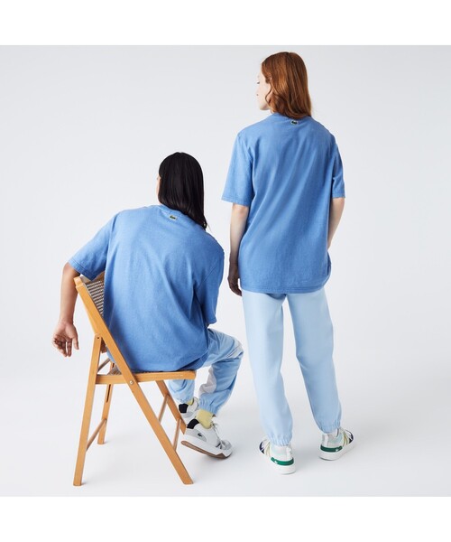 LACOSTE L!VE(ラコステライブ)の「ラコステライブ ハイコントラストヘザーTシャツ(Tシャツ/カットソー・メンズ・ブルー/イエロー・S/M/L/XS)」の14枚目の写真