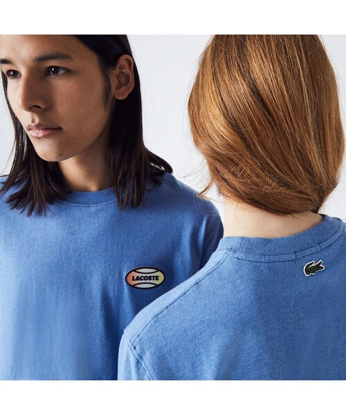 LACOSTE L!VE(ラコステライブ)の「ラコステライブ ハイコントラストヘザーTシャツ(Tシャツ/カットソー・メンズ・ブルー/イエロー・S/M/L/XS)」の13枚目の写真