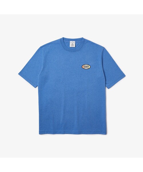 LACOSTE L!VE(ラコステライブ)の「ラコステライブ ハイコントラストヘザーTシャツ(Tシャツ/カットソー・メンズ・ブルー/イエロー・S/M/L/XS)」の12枚目の写真