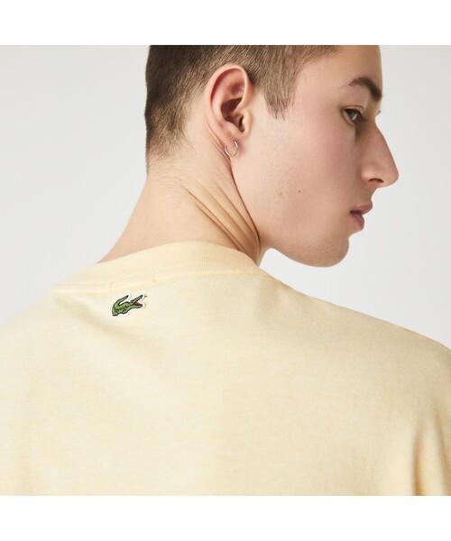 LACOSTE L!VE(ラコステライブ)の「ラコステライブ ハイコントラストヘザーTシャツ(Tシャツ/カットソー・メンズ・ブルー/イエロー・S/M/L/XS)」の6枚目の写真