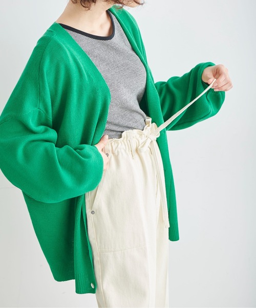 FREE'S MART（フリーズマート）の「【Sシリーズ対応】◆ハイウエストフロントポケットワイドデニム（その他パンツ・レディース・ベージュ/ネイビー/ホワイト・SMALL/MEDIUM/X-SMALL）」の14枚目の写真