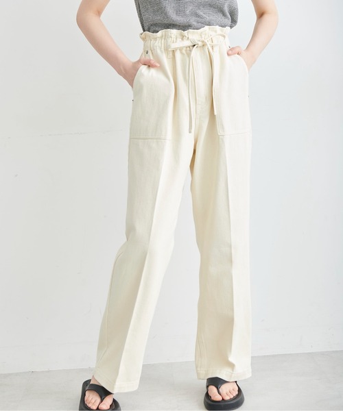 FREE'S MART（フリーズマート）の「【Sシリーズ対応】◆ハイウエストフロントポケットワイドデニム（その他パンツ・レディース・ベージュ/ネイビー/ホワイト・SMALL/MEDIUM/X-SMALL）」の15枚目の写真